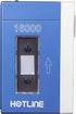 New Wave Toys Replitronics Hotline 16000 mAh Portable Power Bank and 10W Fast Wireless Charger, Metallic Blue, Retro Vintage USB C up to 3 Devices...