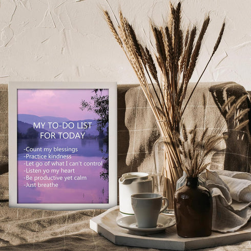 Posterizer 1 pcs-kind reminders-purple girly aesthetic-Quotes and Poems-Motivational & Inspirational Art-Gift for Men Women Entrepreneur Teens- UN...