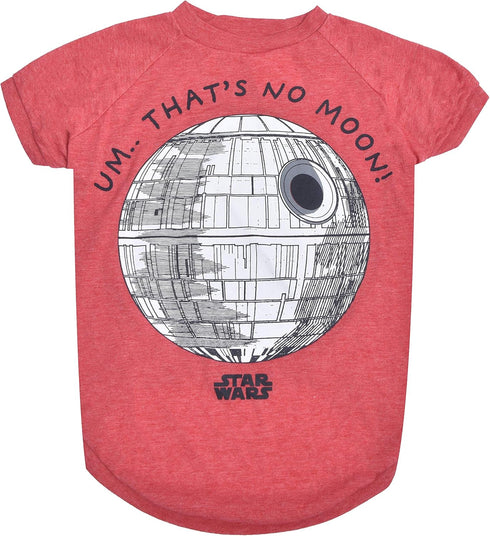 Star Wars for Pets "That's No Moon" Dog Tee | Star Wars Dog Shirt for Large Dogs | Size X-Large | Soft, Cute, and Comfortable Dog Clothing and App...