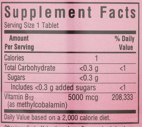 Bluebonnet Nutrition EarthSweet Chewables Cellular Active Methylcobalamin 5000mcg, Soy-Free, Gluten-Free, Non-GMO, Kosher, Dairy-Free, Vegan, 60 C...