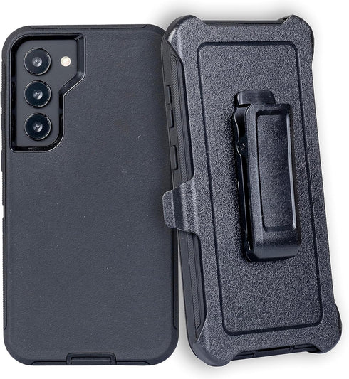 WallSkiN Case for Galaxy S23 (6.2") Heavy Duty Full Body Military Grade Drop Protection Carrying Cover Holder | Holster for Men Belt with Clip Sta...