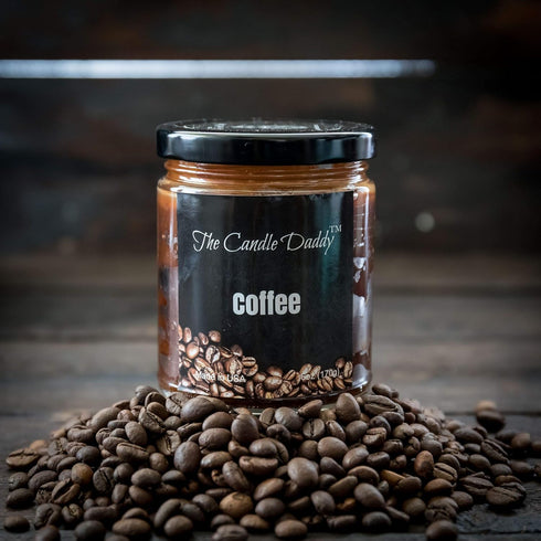 Coffee Scented Candle - 6 oz jar Candle - up to 40 Hour Burn...