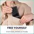Premium Leather Phone Card Holder - Stick On Wallet for iPhone and Android Smartphones - Minimalist Style with Non-Slip Lining Secures Up to 3 Car...