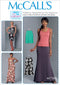 McCall's Patterns Misses Knit Tank Top/Dresses and Skirts...