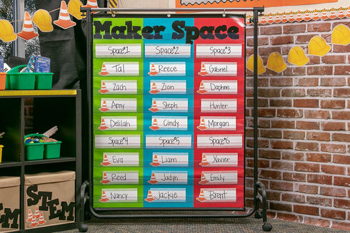 3 Column Pocket Chart (34" x 44"), TCR20324...