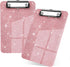 2 PCS A5 Size Clipboards,Glitter Clipboard with Low Profile Clip,Sparkle Plastic Clipboard,Cute Hang Clipboard for Office Supplies Clipboards for ...