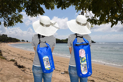 Waterproof Dry Bags Set Of 3 Dry Bag With 2 Zip Lock Seals & Detachable Shoulder Strap, Waist Pouch & Phone Case - Can Be Submerged Into Water - F...