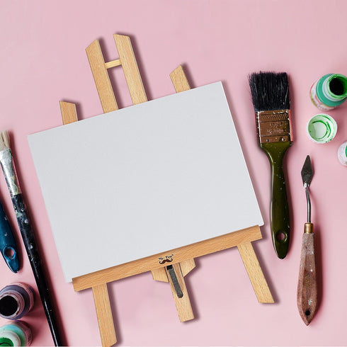 Mr. Pen- Small Easels for Painting, 11 Inch, Wooden, Easels for Painting Canvas, Canvas Holder for Painting, Table Top Easels, Easel Stand for Pai...