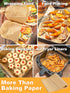 SMARTAKE 50 Pcs Parchment Paper Baking Sheets, 12x16 Inches Non-Stick Precut Baking Parchment, for Baking Grilling Air Fryer Steaming Bread Cup Ca...