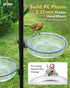 iBorn PC Plastic Bird Water Dish,Bird Bath Bowl Repalcement for Small Bird,Bird Feeder Station Tray Accessories 17.2cm?2 Pack?...