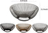 Cq acrylic Fruit Basket For Kitchen Counter,Fruit Basket With Banana Hanger For Kitchen Countertop,Fruit and Vegetable Storage Holder,Silver Metal...