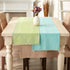 DII Everyday Collection, Fringed Solid Tabletop, Table Runner, 14x72, Green...