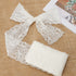 VGOODALL Bridal Wedding Lace Ribbon 3 Inch Wide 10 Yards - Stretchy Elastic Floral Lace Trim for Decoration, Gift Wrapping, DIY Crafts, Hair Bows,...