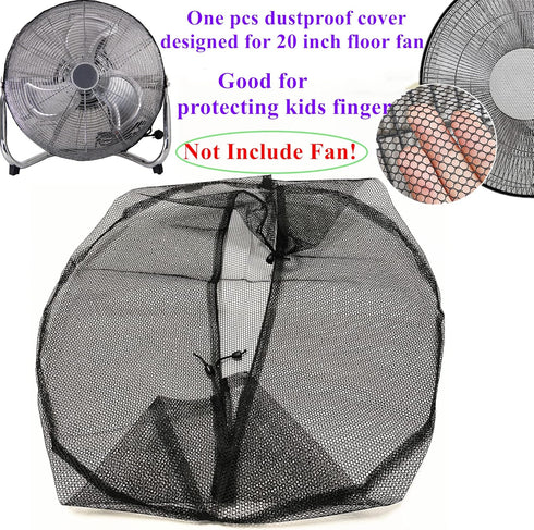 20 inch Protection Cover for Floor Fan,20" Dustproof Fan Mesh Cover,Children Finger Safety Protection Net Cover for 20 in Industrial Floor Fan for...