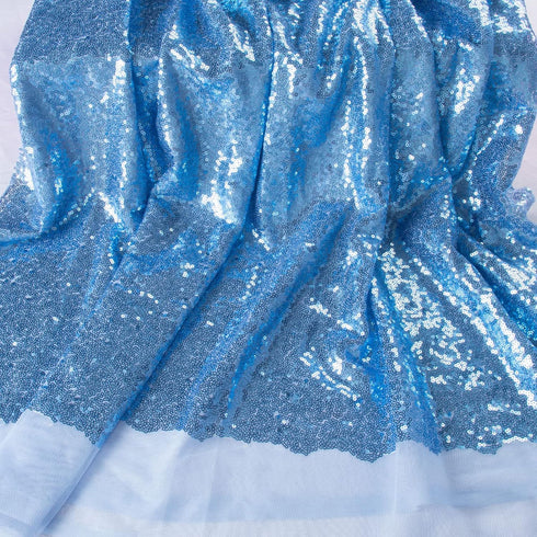 Sequin Fabric by The Yard Sequence Fabric for Dress Glitter Metallic Mesh Fabric for Sewing Handcraft Shimmer Mermaid Fabric Wedding Party Costume...