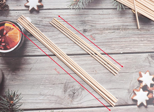60 Pcs 8 Inch Wooden Dowel Rods Natural Unfinished Wood Hardwood Sticks for Crafting Project DIY Home Decoration Photo Painting Props Cake Toppers...