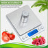 Digital Kitchen Scale – Battery Operated Highly Accurate Stainless Steel Abs Plastic Food Scale - Full Tare Function in 3kg/0.1g Gm and Oz for Wei...