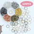 YAKA 420Pcs 12mm1Box 6 Colors Open Jump Ring,Ring Jewelry Keychain for Jewelry Making Accessories,1Pcc Jump Ring Open/Close Tool and 1Pcs Clear Bo...