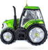 Rustic Green Tractor Blown Glass Christmas Ornament...
