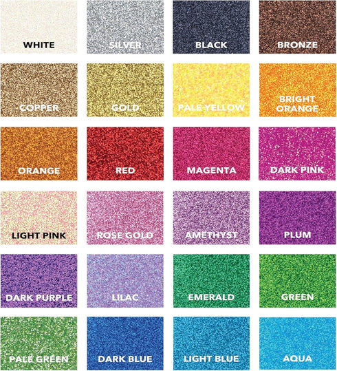 Nonshed Glitter Cardstock Paper, 48 Sheets 24 Colors, Premium Glitter Paper for Crafts, DIY Projects, Card Making, 200GSM...