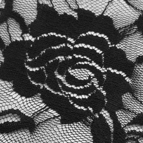 BABEYOND Floral Lace Gloves for Wedding Opera Party 1920s Flapper Lace Gloves Stretchy Adult Size...