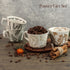 Ceramic Coffee Mug, 12oz Novelty Unique Teacup with Large Handle, Stoneware Cup for Tea Mocha Latte Cappuccino Espresso, Gift for Women and Men (1...