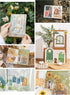 JOYCHOIC Aesthetic Scrapbook Paper, 90Pcs Vintage Garden Door Junk Journal Journaling Scrapbooking Supplies, Materials Bullet Kit Art Album Planne...