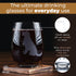 Golden Retriever Stemless Wine Glasses (Set of 2) | Unique for Dog Lovers | Hand Etched with Breed Name on Bottom...