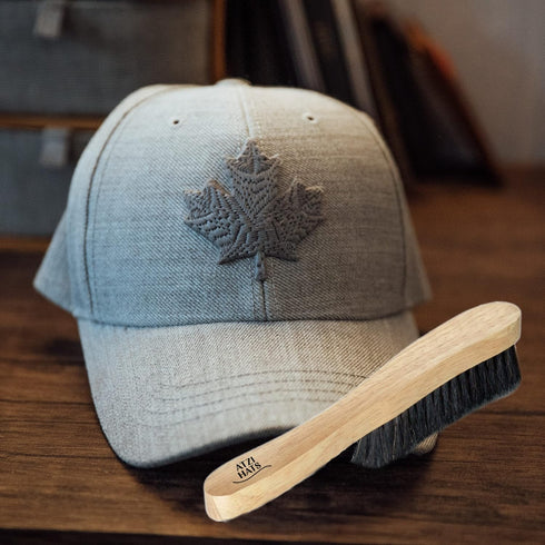 Fedora Hat Brush Lint Remover Duster Brushes for Felt Hats 100% Horse Hair (Black) Wood Brush...