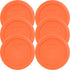 Pyrex 7200-PC 2-Cup Orange Food Storage Replacement Lid (6-Pack) - Made in USA...