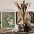 Posterizer 1 pcs- Beautiful rabbit in the middle of orange flowers-Art for Animal Lovers-Floral Botanical Art- Gift for Men Women Teens-decor for ...