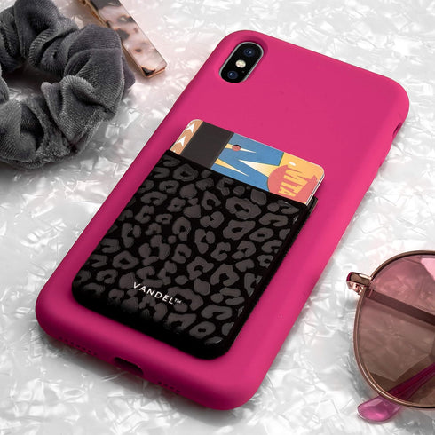 VANDEL Pocket – Stick-On Fabric Phone Wallet Stick On for Women, Cute Credit Card Holder for Phone Case, Stick On Back of Phone Fabric Sleeve for ...