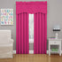 ECLIPSE Kendall Modern Scalloped Valance Rod Pocket Window Curtain for Kitchen or Bathroom , Raspberry, 42" x 18"...
