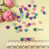 TOAOB 200pcs 8mm Glass Beads for Jewelry Making Crackle Glass Lampwork Beads Round Loose Spacer Bead Supplies for DIY Crafts Bracelets Necklaces...