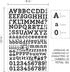 QQ&U Black Glitter Alphabet Letter Stickers 3 Sheets...