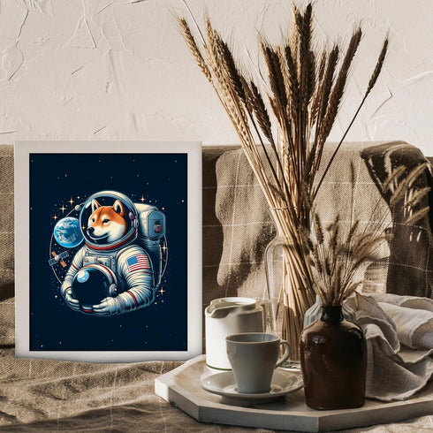 Posterizer 1 pcs-meme space dog sci-fi home decor-Abstract & Modern Art-Fantasy & Fiction Art-Gift for movie lovers-Decor for Home & Office- UNFRA...