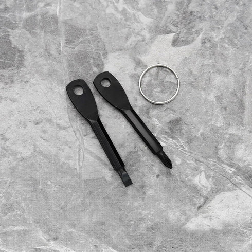 4Pcs Portable Keychain Screwdriver Stainless Steel Multi-Function Key Rings Screwdriver Mini Screwdriver Tool Set Hand Tools Kit...