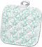 3D Rose Mint White Damask-Fancy Pastel Blue Green-Light Aqua Teal Turquoise-French Floral Pot Holder, 8 x 8...