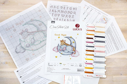 Cross Stitch Kit Luca-S Gold - Good Night, B1192...