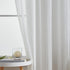 Home Brilliant Striped White Sheer Curtains 84 Inches Long Lace Voile Window Treatment Living Room Bedroom Curtains, 2 Panels, 54" X 84 Inch Lengt...