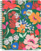 ban.do Green Floral Rough Draft Mini Spiral Notebook, 9" x 7" with Pockets and 160 Lined Pages, Superbloom...