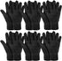 Bencailor 6 Pairs Microfiber Dusting Gloves, Dusting Cleaning Gloves Microfiber Gloves for Plants House Blinds Car Dust Mitt (Black,Medium)...