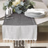 DII Bordered Dobby Woven Table Runner, 15 x 72, Black, 1 Piece...