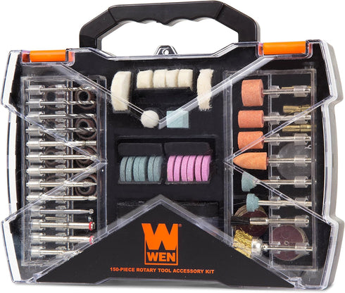 WEN 230151A 150-Piece Rotary Tool Accessory Kit with Carrying Case...