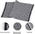 RAJRANG Cotton Hand Woven Diamond Area Rug, Reversible Checkered Bathroom Rugs, Geometric Entry Mat, Machine Washable, Durable - Black & White, 21...