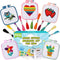 Pllieay 5PCS Cross Stitch Kits for Beginners for Kids 7-13, Includes 5 Project Patterned and 5pcs Square Embroidery Hoops, 11 Skeins, Needle Point...