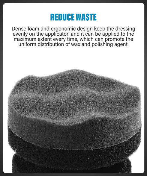 2 Pieces Tire Shine Applicator,Tire Dressing Applicator Washable Tire Cleaner Sponge Dressing Pad,Car Detailing Foam Sponge Tool,Tire Sponge Appli...