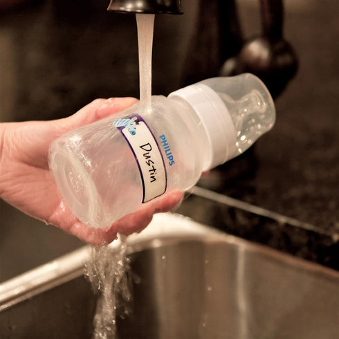 Youngever 180 Pack Baby Bottle Labels for Daycare, Waterproof, Self-Lamination, Write-on, 60 Fun Design...