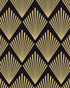 Black Geometric Wallpaper Peel and Stick Modern Contact Paper for cabinet Boho Black and Gold Wallpaper for bedroom Self Adhesive Removable Wallpa...