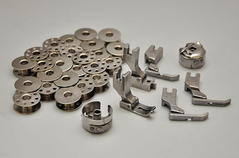 Juki DDL-8700 Essentials Kit Bobbins, Presser Feet, and Bobbin Cases for Juki, Singer, Consew...
